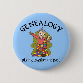 Het verbinden samen het Verleden Ronde Button 5,7 Cm