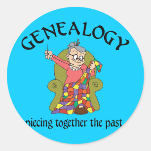 Het verbinden samen het Verleden Ronde Sticker