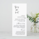 Het verbinden van de knoop, het Moderne Minimale P Programmakaart (Staand voorkant)