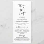 Het verbinden van de knoop, het Moderne Minimale P Programmakaart (Voorkant)