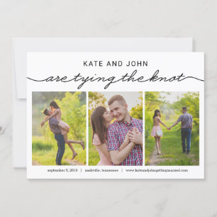 Het verbinden van de Knot EDITABLE KLOR sparen de  Save The Date