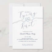 Het verbinden van de Knot Rope Heart Nautical Navy Kaart (Voorkant)