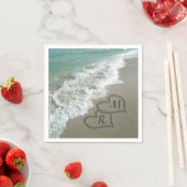 Het verbinden van Hart op het Zand van de Beach Servet (Insitu)