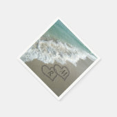 Het verbinden van Hart op het Zand van de Beach Servet (Hoek)