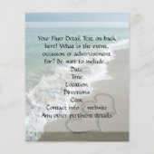 Het verbinden van Harten op ZandBeach, Oceaan/Wedd Flyer (Achterkant)