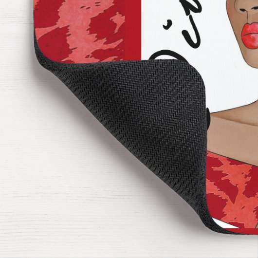 Het verbluffend diva van een Mousepad. Muismat (Hoek)