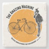 Het verbluffende fietsenOnderzetter Stenen Onderzetter (Voorkant)