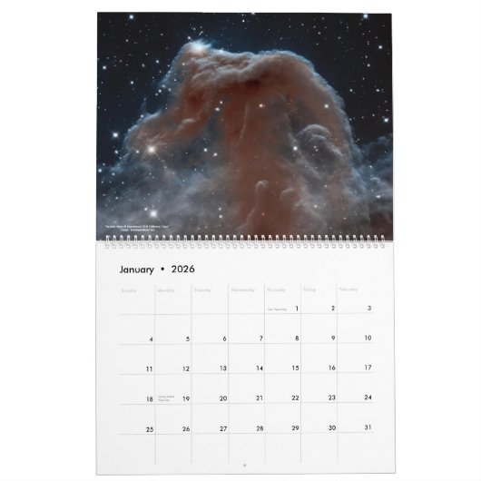 Het verbluffende universele kalender (Jan 2026)