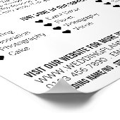 Het verbonden Ontwerp van de Rings van de Weddensc Poster (Hoek)