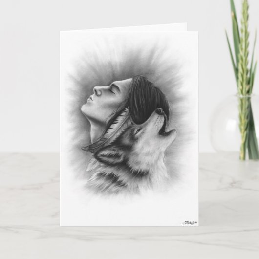 Het verbonden van de het manwolf van Zielen Kaart (Voorkant)