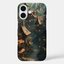 Het Verborgen Dorpje Op De Heuvel iPhone 16 Hoesje
