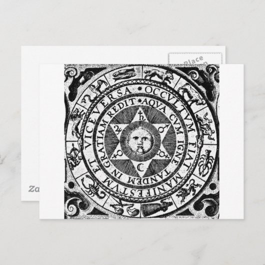 Het verborgen wordt het manifest briefkaart (Voorkant / Achterkant)