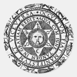 Het verborgen wordt het manifeste ronde sticker