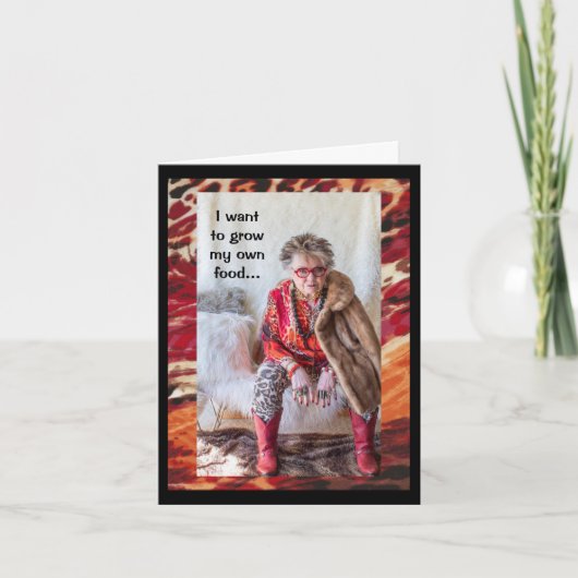 Het verbouwen van mijn eigen voedsel kaart (Voorkant)