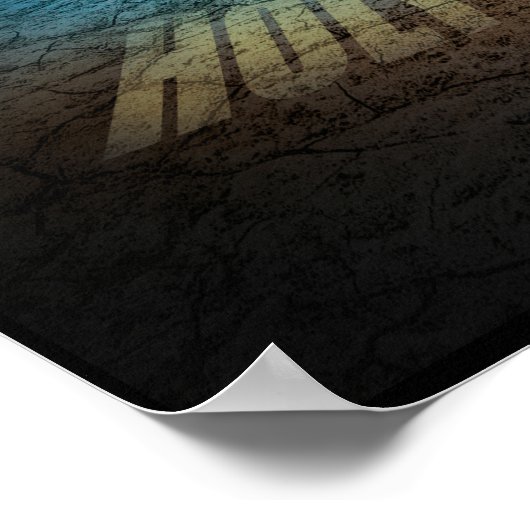 Het verbrand Canvas van de Struik Poster (Hoek)