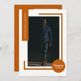 Het verbrand Oranje Foto Modern Afstuderen nodigt