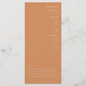 Het verbrande Oranje Moderne Programma van de Wedd (Achterkant)