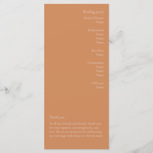 Het verbrande Oranje Moderne Programma van de Wedd (Achterkant)