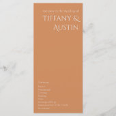 Het verbrande Oranje Moderne Programma van de Wedd (Voorkant)