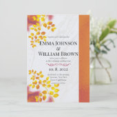 Het verbrande Sinaasappel en het bruine huwelijk Kaart (Staand voorkant)