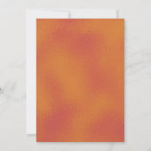 Het verbrande Sinaasappel en het bruine huwelijk Kaart (Achterkant)