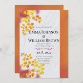 Het verbrande Sinaasappel en het bruine huwelijk Kaart (Voorkant / Achterkant)