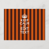 Het verbrande Sinaasappel personaliseert dit houdt Briefkaart (Voorkant)