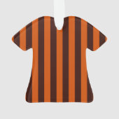 Het verbrande Sinaasappel personaliseert dit houdt Ornament (achterkant)