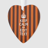 Het verbrande Sinaasappel personaliseert dit houdt Ornament (voorkant)