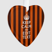 Het verbrande Sinaasappel personaliseert dit houdt Ornament (voorkant)