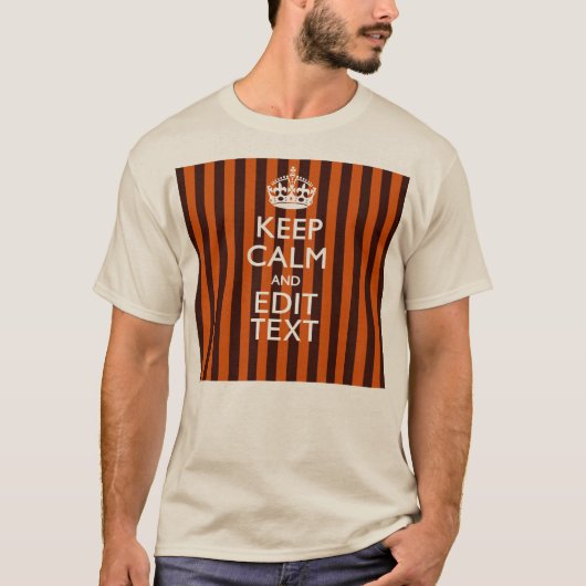 Het verbrande Sinaasappel personaliseert dit houdt T-shirt (Voorkant)