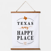 Het verbrande Sinaasappel Texas is mijn gelukkige  Hangend Wandkleed (Voorkant)