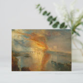 Het verbranden van de huizen van heren en lagers bedankkaart (Staand voorkant)