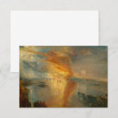 Het verbranden van de huizen van heren en lagers bedankkaart (Voorkant / Achterkant)