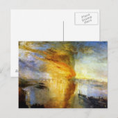 Het verbranden van de huizen van heren en lagers briefkaart (Voorkant / Achterkant)