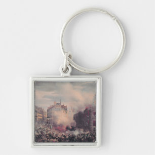 Het verbranden van het Chateau d'Eau Sleutelhanger