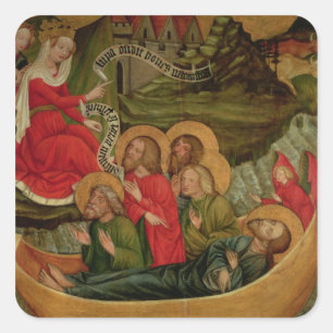 Het verbranden van het lichaam van St. James de Vierkante Sticker