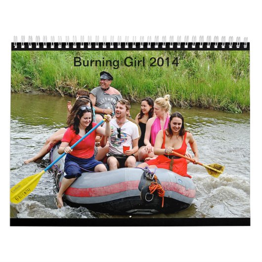 Het verbranden van Meisje Zes Kalender 2014 (Hoes)