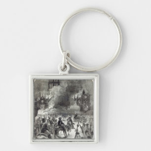 Het verbranden van oude St. Paul's, 1666 Sleutelhanger