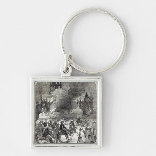 Het verbranden van oude St. Paul's, 1666 Sleutelhanger (Voorkant)