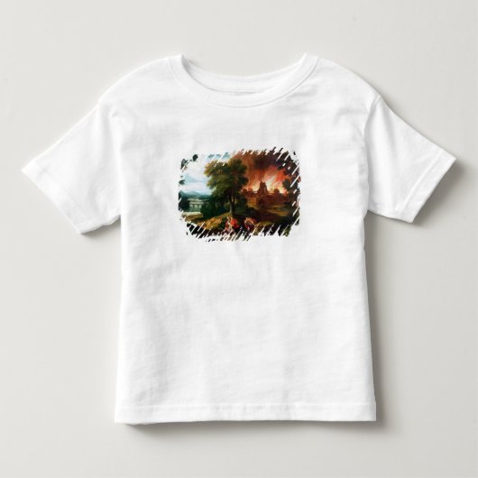 Het verbranden van Troje Kinder Shirts (Voorkant)
