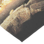 Het verbranden van Yule Log in het Oude Bos Medium Tafelloper (Hoek)