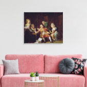 Het verbroken contract canvas afdruk (Insitu (Woonkamer))