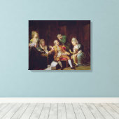 Het verbroken contract canvas afdruk (Insitu (Houten vloer))