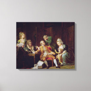 Het verbroken contract canvas afdruk