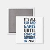 Het verdelen door nul is geen spel magneet (Voorkant / Achterkant)