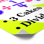 Het verdelen van Fracties met modellen {Poster van Poster (Hoek)