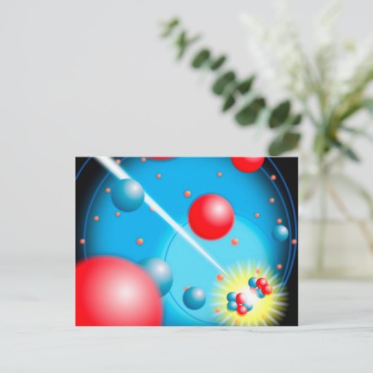 Het verdelen van het Atoom Briefkaart (Staand voorkant)