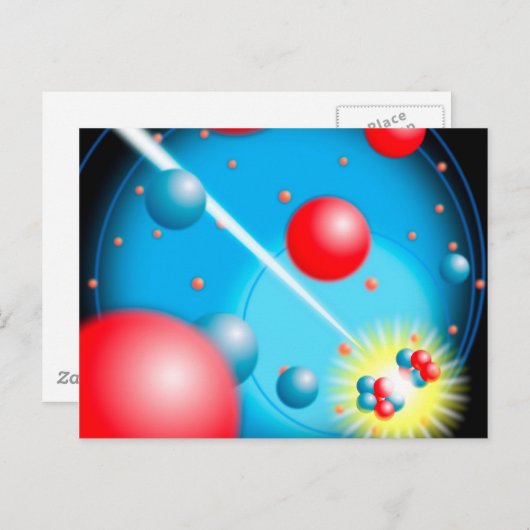 Het verdelen van het Atoom Briefkaart (Voorkant / Achterkant)