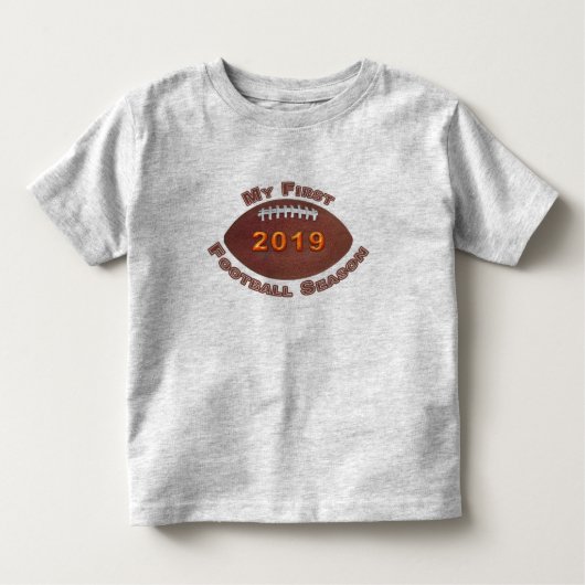 Het verdienstelijke Eerste Football Seizoen Baby T Kinder Shirts (Voorkant)